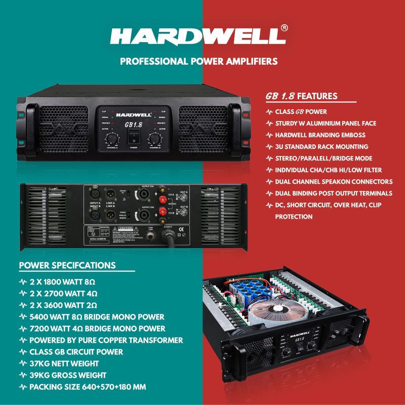 Power Hardwell GB 1.8 Original Amplifier HARDWELL GB 1.8