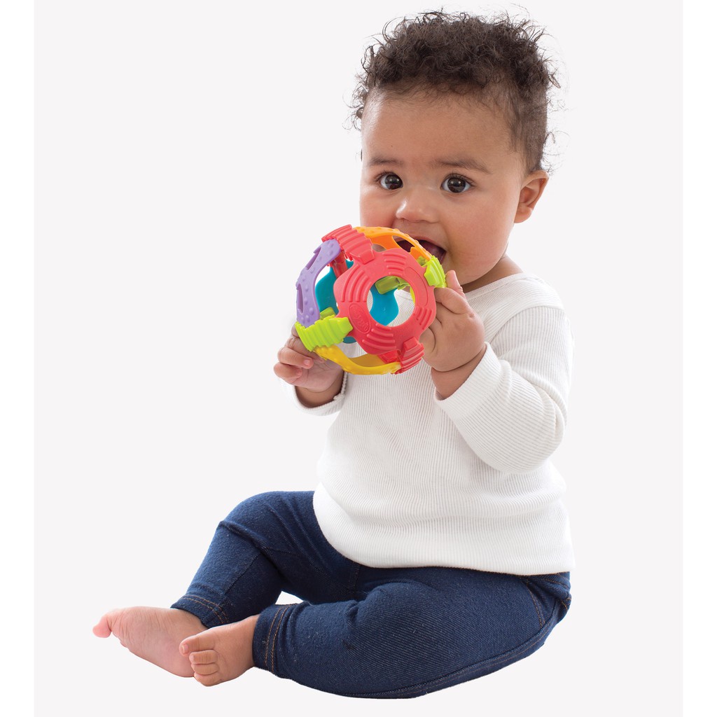 Playgro Baby Shake and Rattle - Mainan Bola untuk Anak Balita 3m+