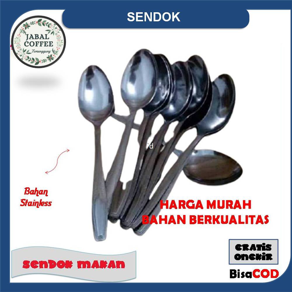 Sendok Makan Stainless Murah / Sendok Makan Tebal / Sendok Polos Stainless / Sendok Stainless J37