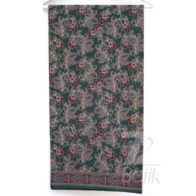 KAIN BATIK PREMIUM Bahan Katun Motif Kembang Warna Hijau Ijo 726567 Cap 72 Jarik Jarit Samping Kebat Panjang Batik Katun Modern Premium Bahan Seragam Batik Pernikahan Kantor Keluarga Murah Kamen Jadi Batik Bali Lembaran