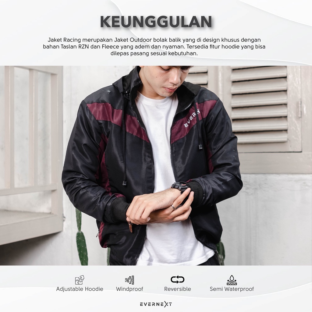 Jaket Motor Touring Premium  Jacket Reflektif Outdoor Pria  Windproof Distro Pria Terbaru