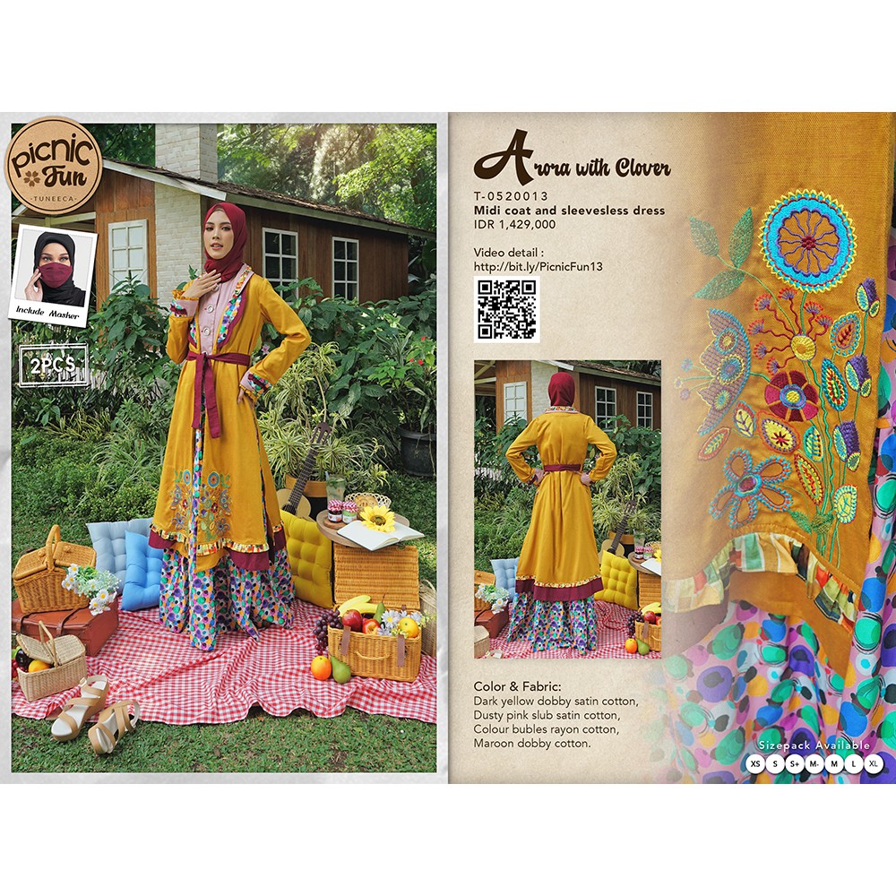 Gamis Klamby Tuneeca Picnic Fun T-0520