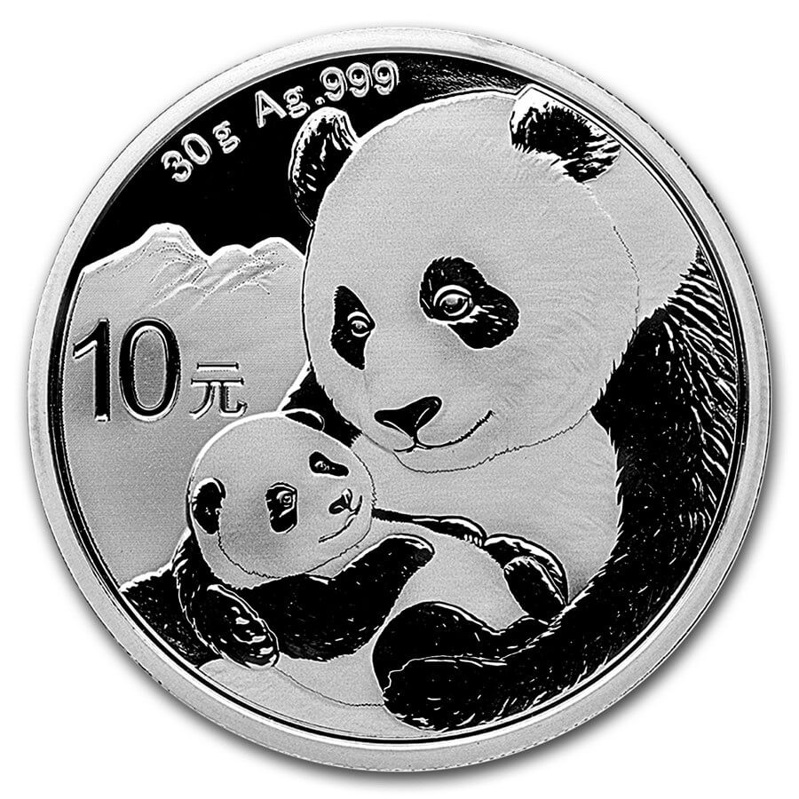 2019 China Panda Silver Coin 30g, Logam Mulia, Perak, 99.99%