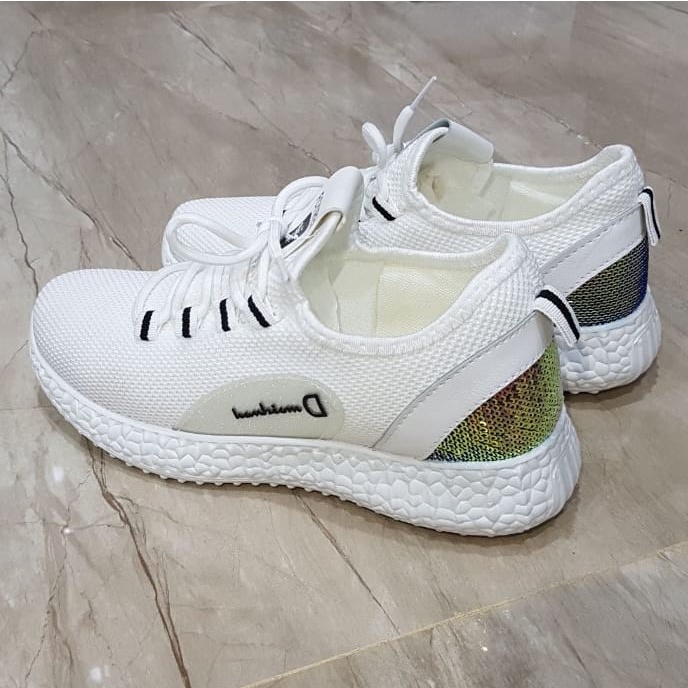 CUCI GUDANG!! Sepatu Wanita Putih polos Sepatu Sneaker putih Perempuan Import Sneakers Olahraga Cewek SP-043