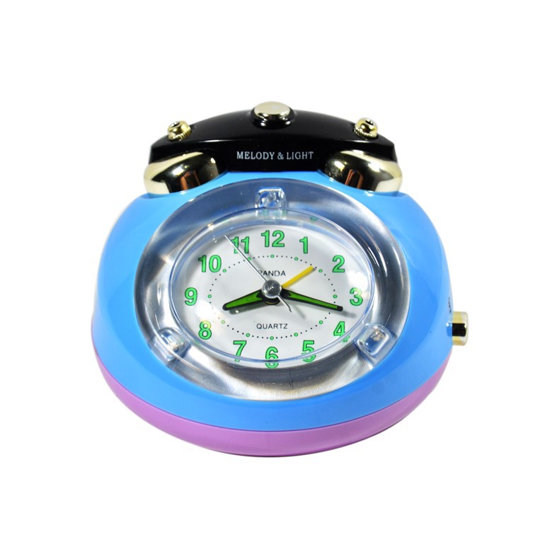 Jam Weker Beker Vintage Jam Meja Alarm Clock Melody Bell Classic Dual Mode Free Baterai