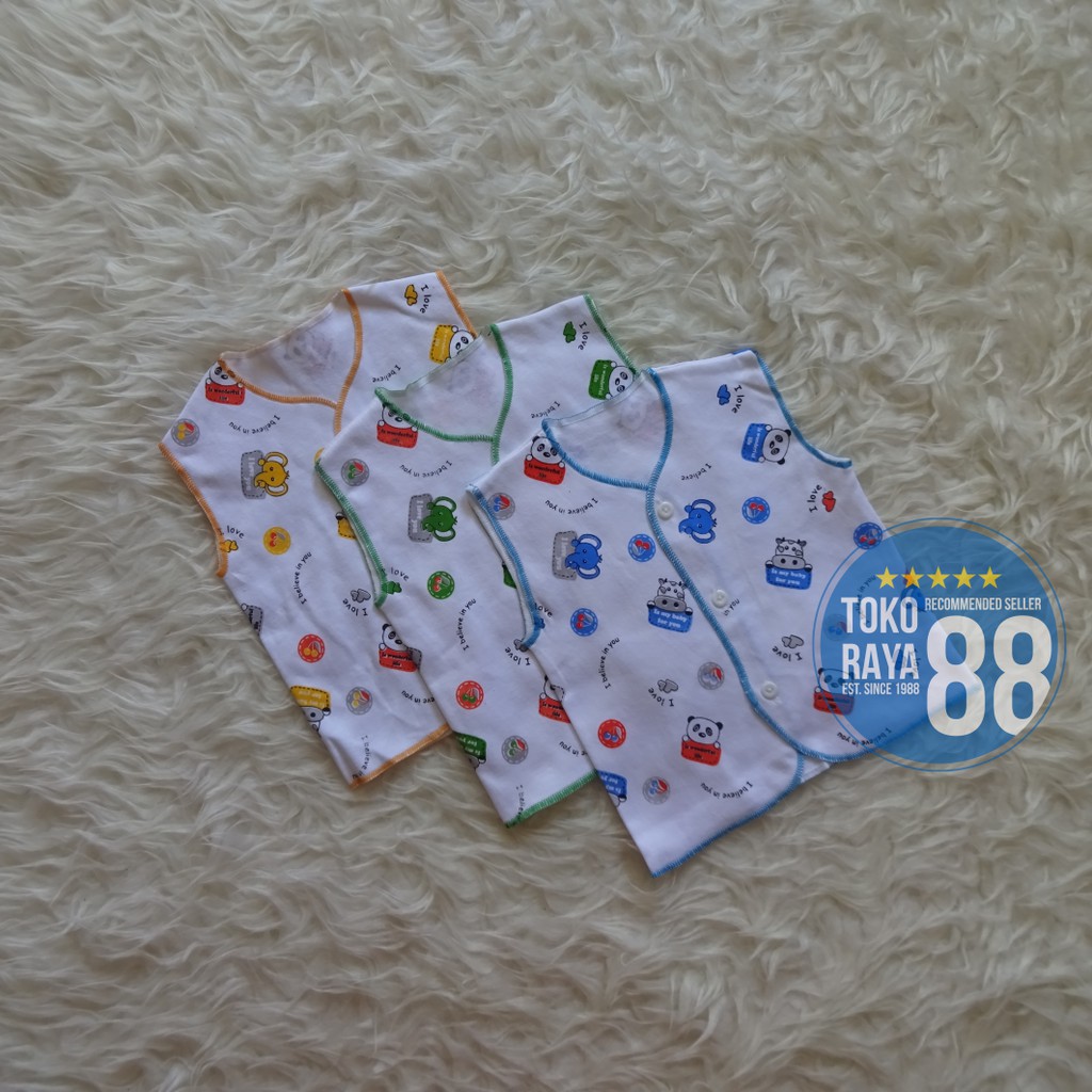 3 Pcs Baju  Bayi  Newborn Kutung Singlet Merek ALOY Murah  
