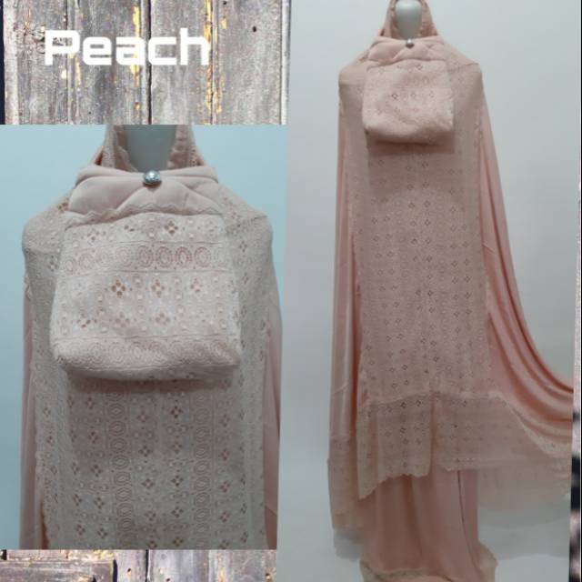 Mukena Renda Premium ( bahan Zara Silk Premiun)