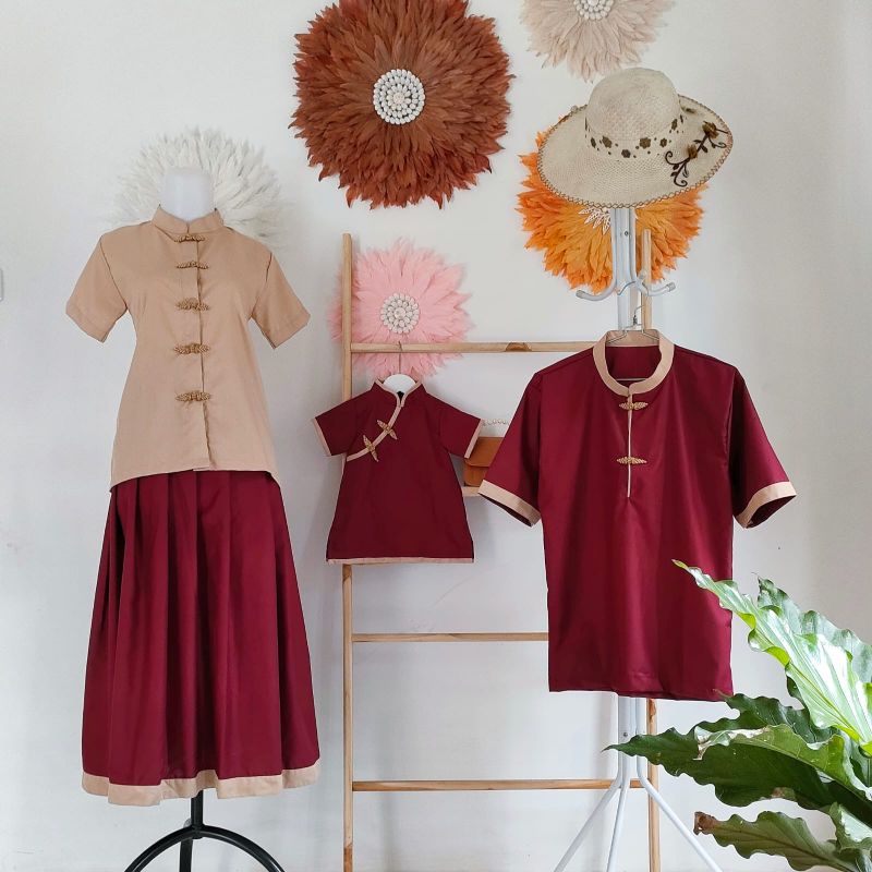 SERAGAM IMLEK | IMLEK SET FAMILY | COUPLE IMLEK | DRESS SINCIA | DRESS CHEONGSAM | KOKO IMLEK | BAJU