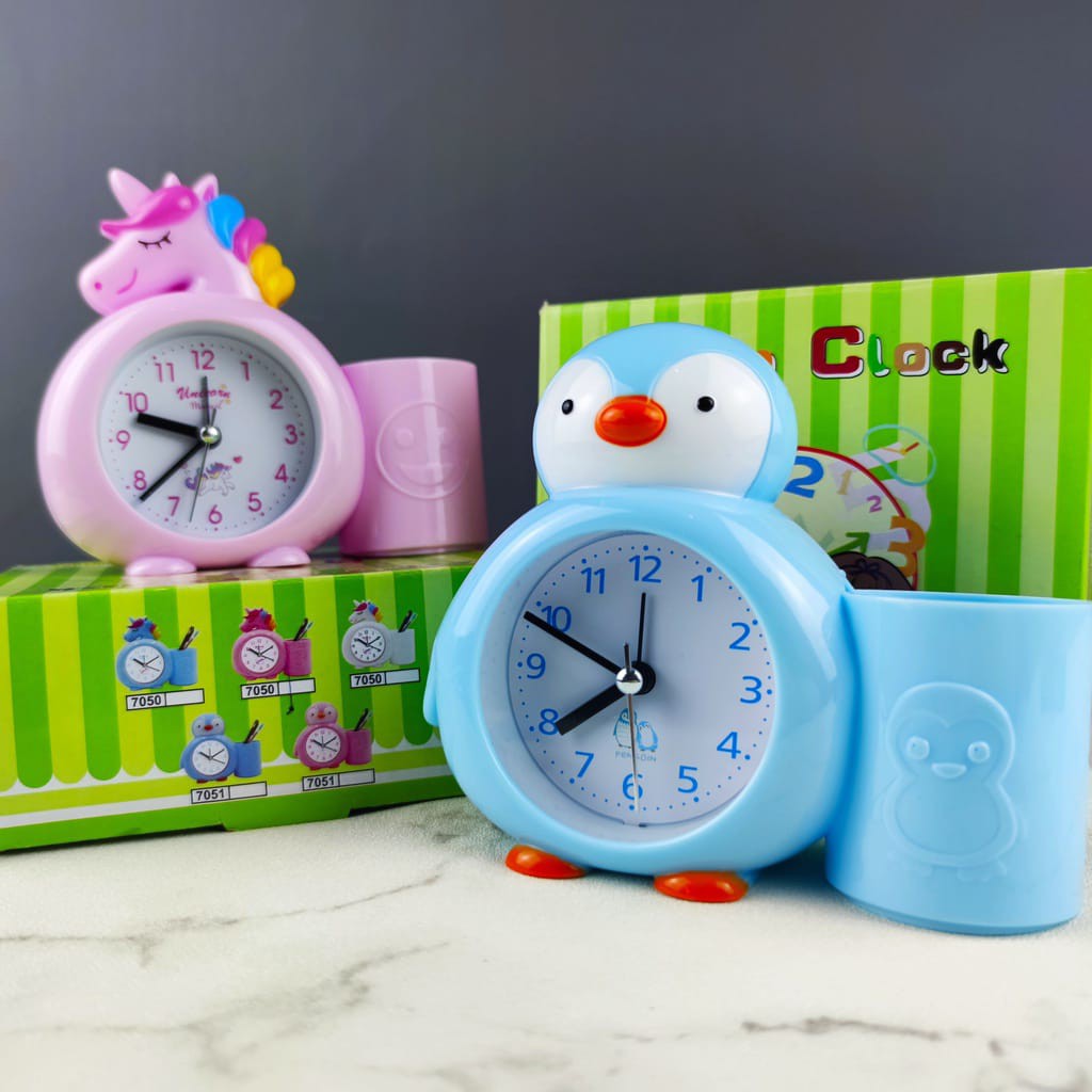 Jam Beker Alarm mini BEEP dan Tempat Pensil Multifungsi Unicorn