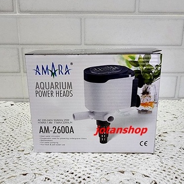 AMARA AM 2600 A AM2600A 2600A Mesin Pompa celup Power Head Aquarium Aquascape powerheads