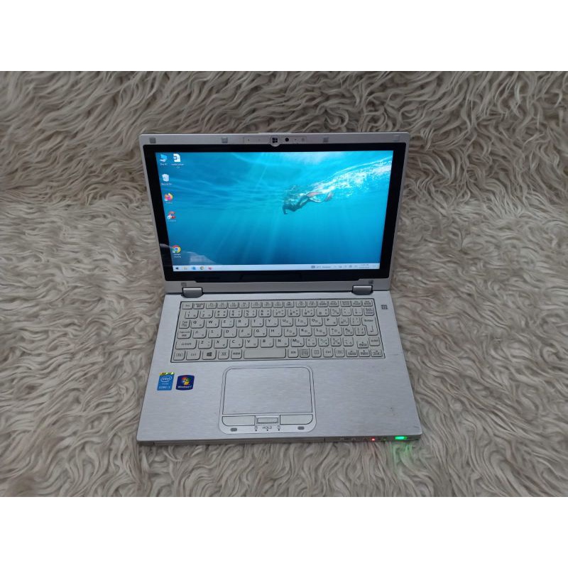Notebook Panasonic CF-AX3 Ram 4gb SSD 128gb core i5 Gen4 Layar sentuh