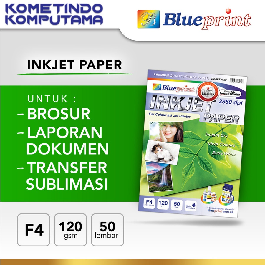 BP-IPF4120 Inkjet Paper F4 BLUEPRINT 120gsm