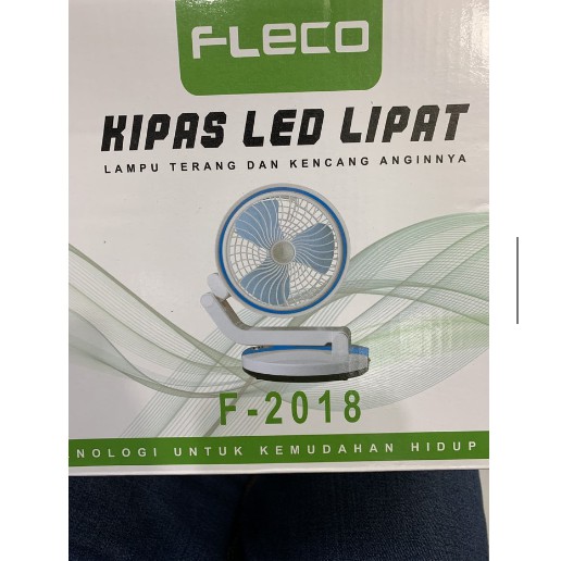 Kipas Angin LED Lipat Fleco F-2018