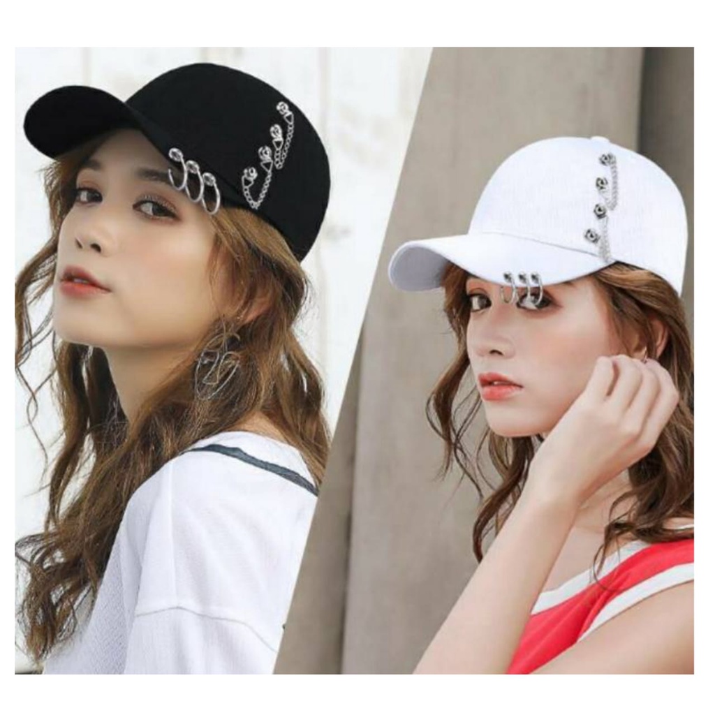 Big Promo Topi Baseball Wanita Korea Model Terbaru 2022 Anting Rantai Original Import Ori Asli Distr