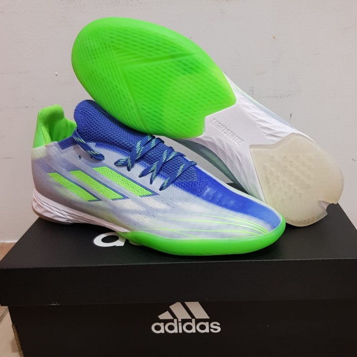 SEPATU FUTSAL ADIDAS SPEEDFLOW WHITE NAVY IC-SEPATU FUTSAL-FUTSAL