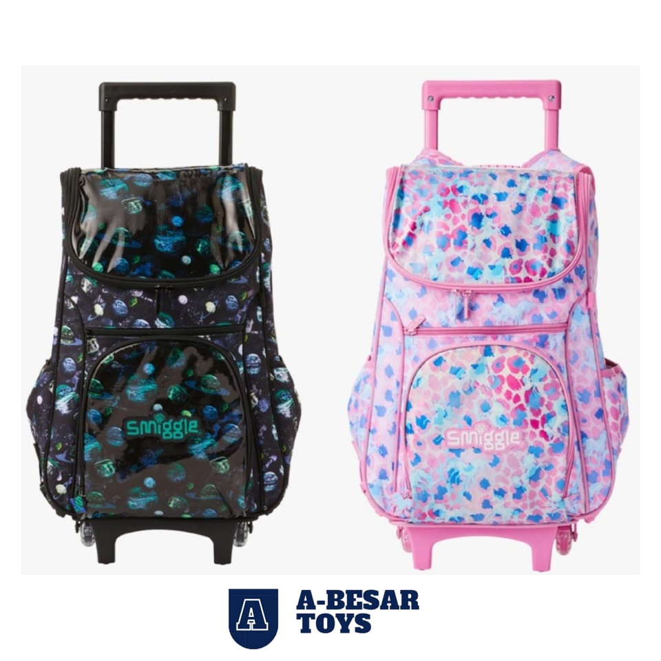 Smiggle Trolley Backpack Mirage Light Access Original - Troli Smiggle