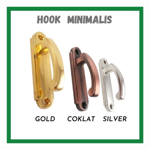 OBRAL - HOOK GORDEN SIMPLE MINIMALIS ELEGAN / HOOK BESI PENGAIT KORDEN IMPORT MURAH MERIAH