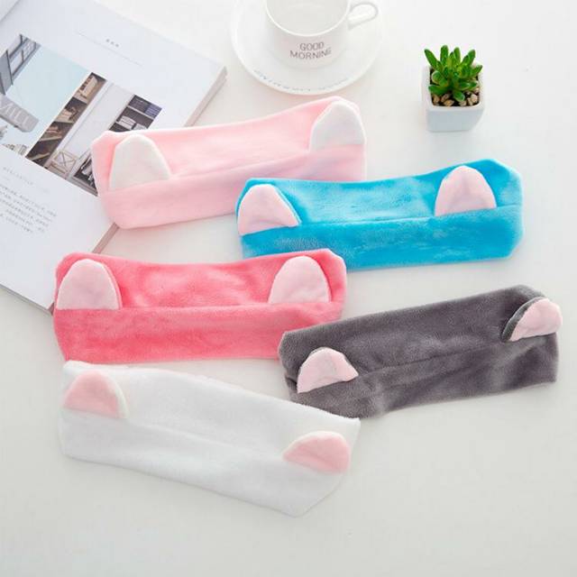 UNNISO - Headband Towel / Headband Motif Kucing