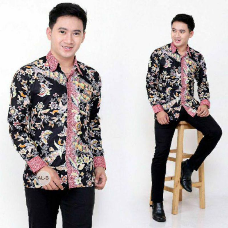 Kemeja Batik Pria Lengan Panjang dan Lengan Pendek Baju Batik Pria size M L XL XXL Jumbo Big size