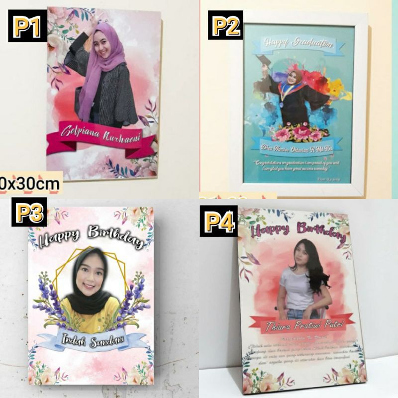 Jual Poster Kayu Custom 20x30cm Shopee Indonesia