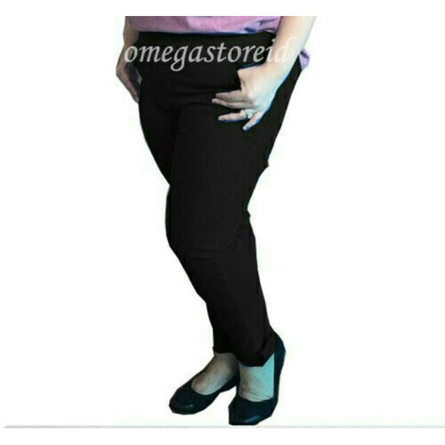 Jegging Legging Jeans Celana Soft Jeans Wanita Ori Jumbo