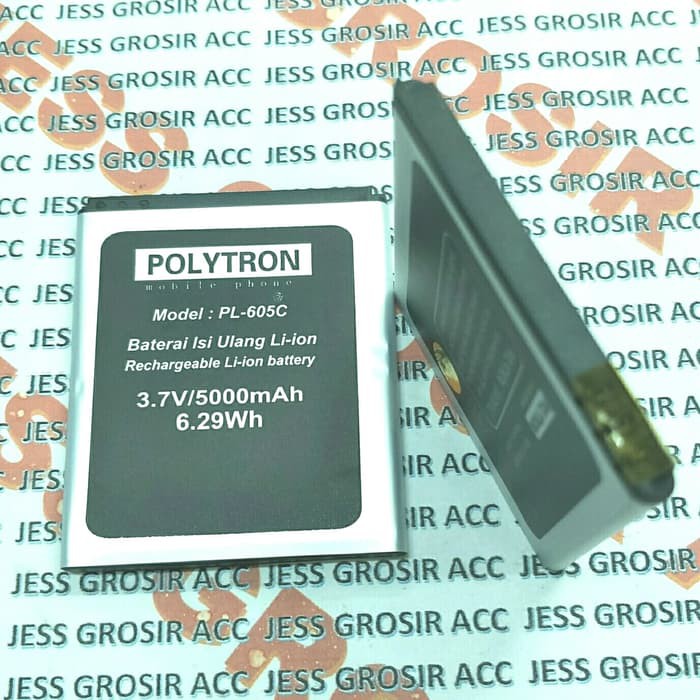 Baterai Battery Original POLYTRON PL-605C , PL605C , Q2352 Rocket Ping