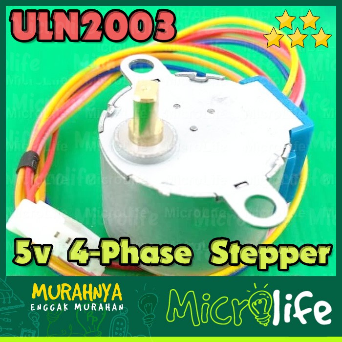 5V 4-PHASE STEPPER MOTOR + ULN2003 DRIVER MODULE