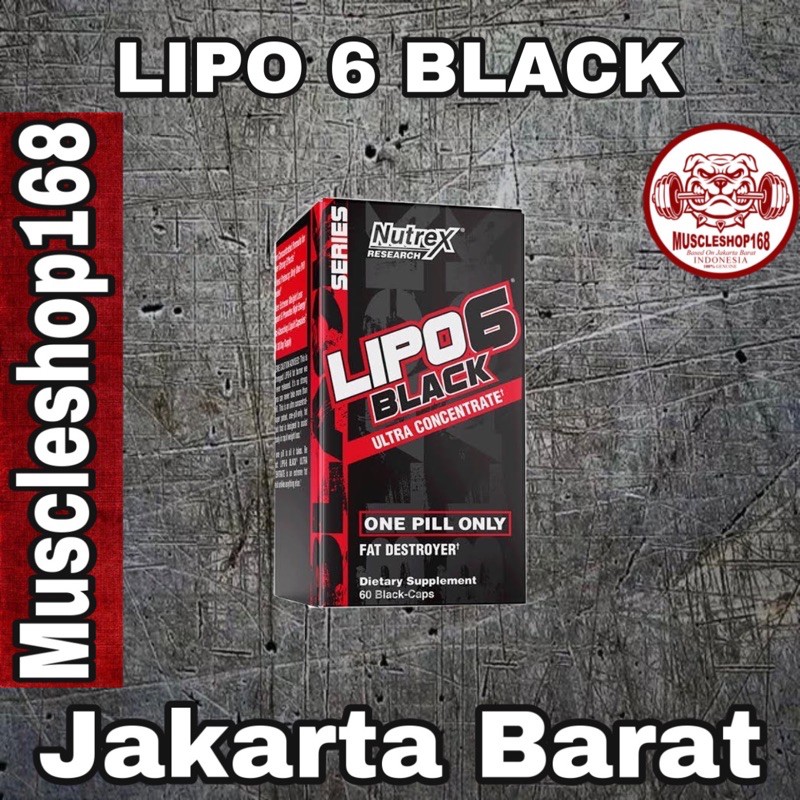 Nutrex Lipo 6 Black UC 60 caps fatburner pembakar lemak hydroxycut