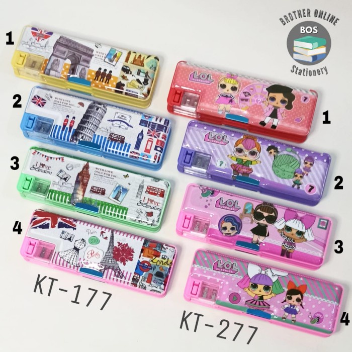 

Cantik Bos Kotak Pensil Magnet Gliter/Tempat Pensil/Pensil Case/Pencil Box Bagus