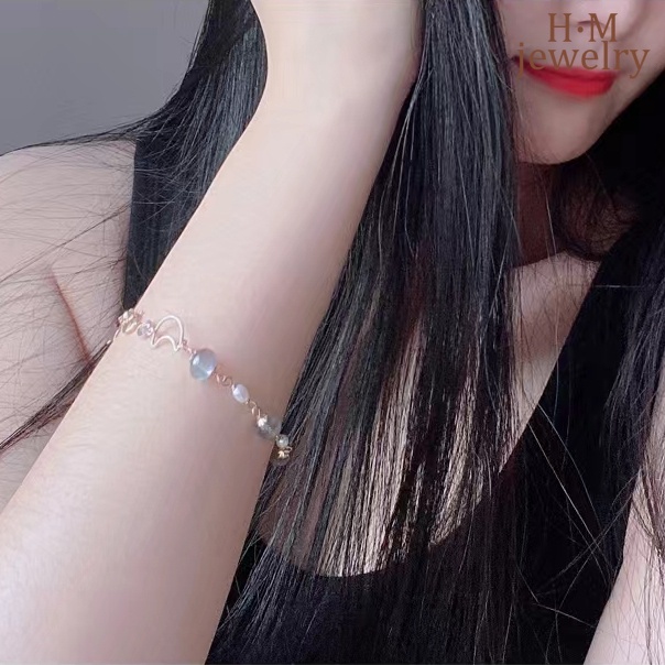 Gelang Kristal Mutiara Moonstone Untuk Wanita