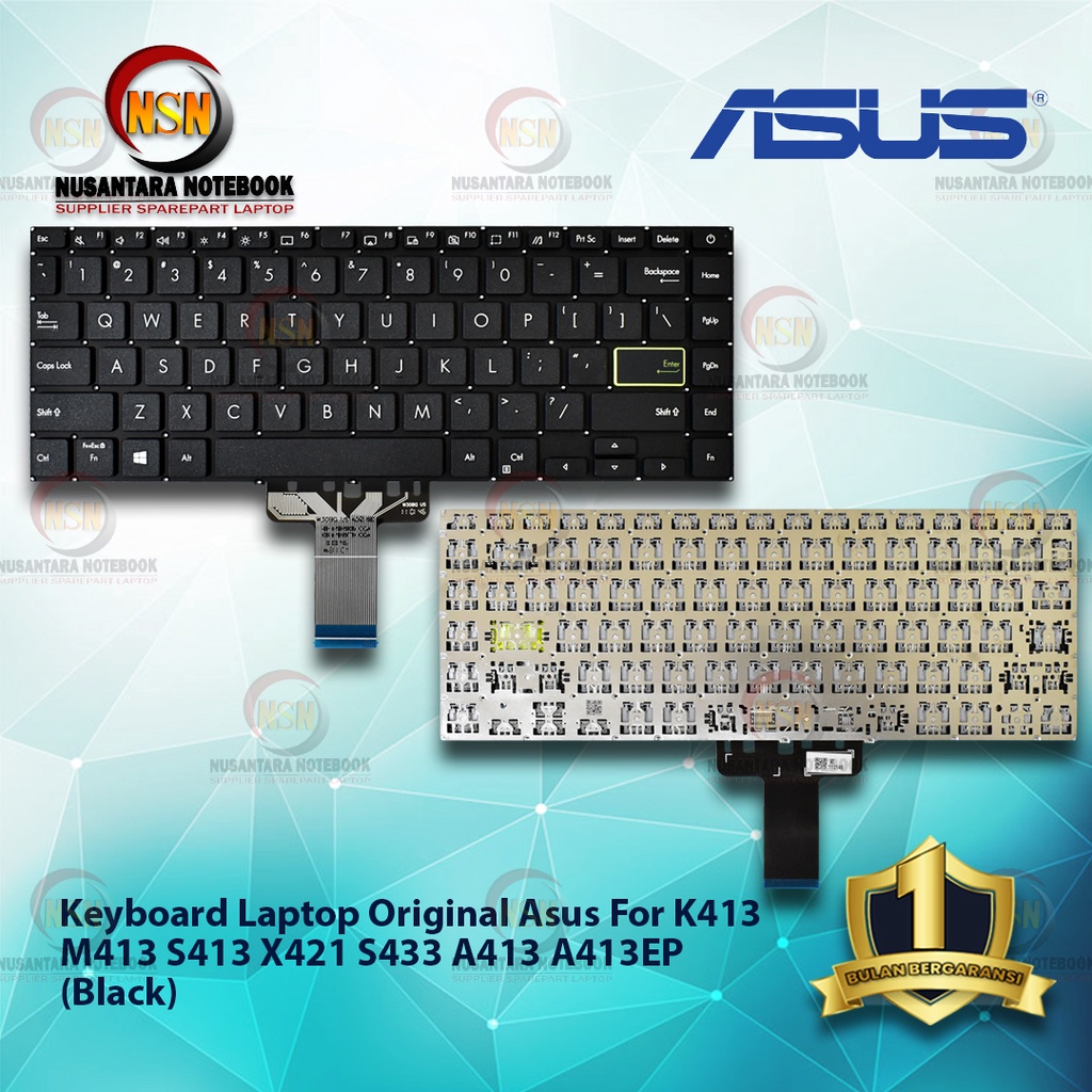 Keyboard Original Laptop Asus For Asus K413 M413 S413 X421 (Black)