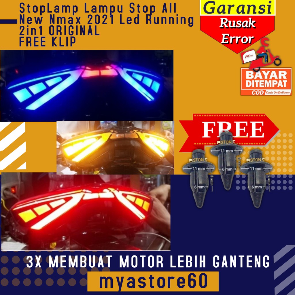 StopLamp Lampu Stop Lamp Aksesoris Variasi Yamaha All New Nmax 2021 Led Running 2in1 ORIGINAL