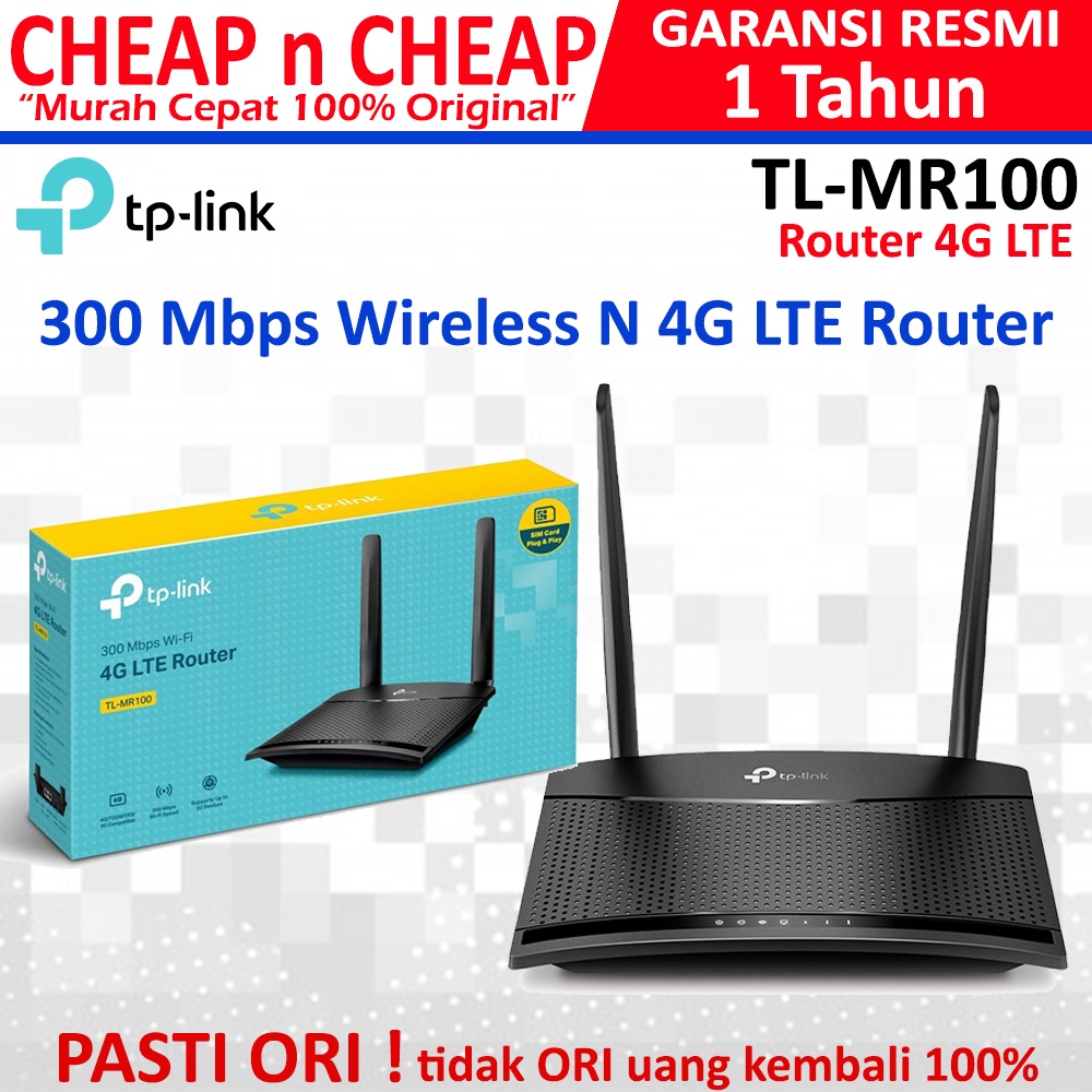 TP-Link TL-MR100 Router 4G LTE - TPLink MR 100 Sim Card