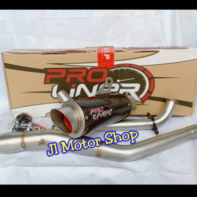 Knalpot Pro Liner Proliner TR1 R Carbon Short Long Vixion R15 CB150 CBR150 R Sonic Fu MX King GSX