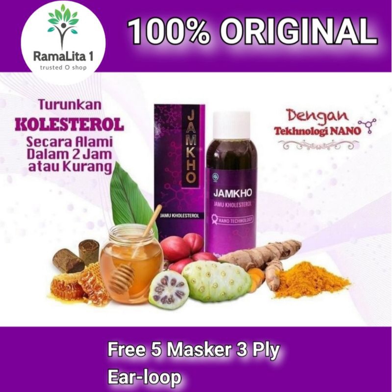 

Free Masker - Jamkho Herbal Jamu Kolesterol Untuk Kholesterol Asam Urat Rematik - 250ml