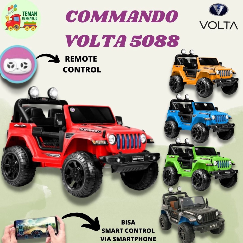 Jual Mainan Anak Mobil Aki Jeep Commando - VOLTA 5088 | Shopee Indonesia