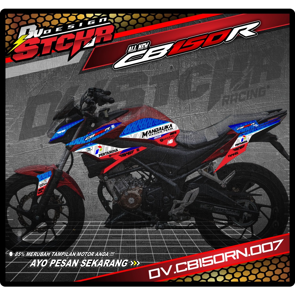 Striping CB150R / CB 150 R All New 2018 2019-Sticker Stiker CB 150R NEW MANDALIKA DV 07