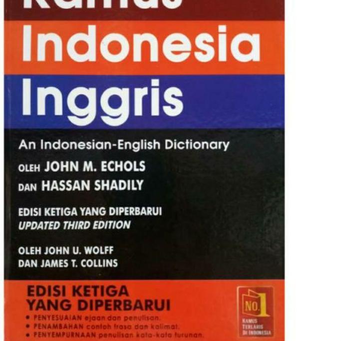 Best Kamus Bahasa Indonesia - Inggris Hard Cover & Index - Jhon M Echols dan Hassan Shadily