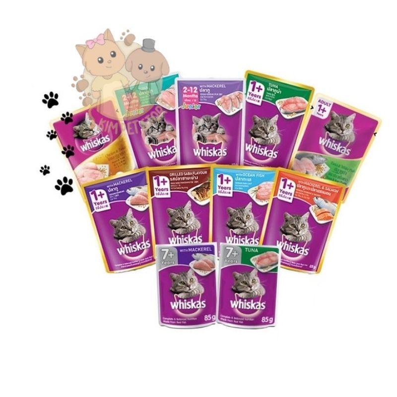 Jual Whiskas pouch Tuna 85g Makanan basah wet foos makanan kucing basah