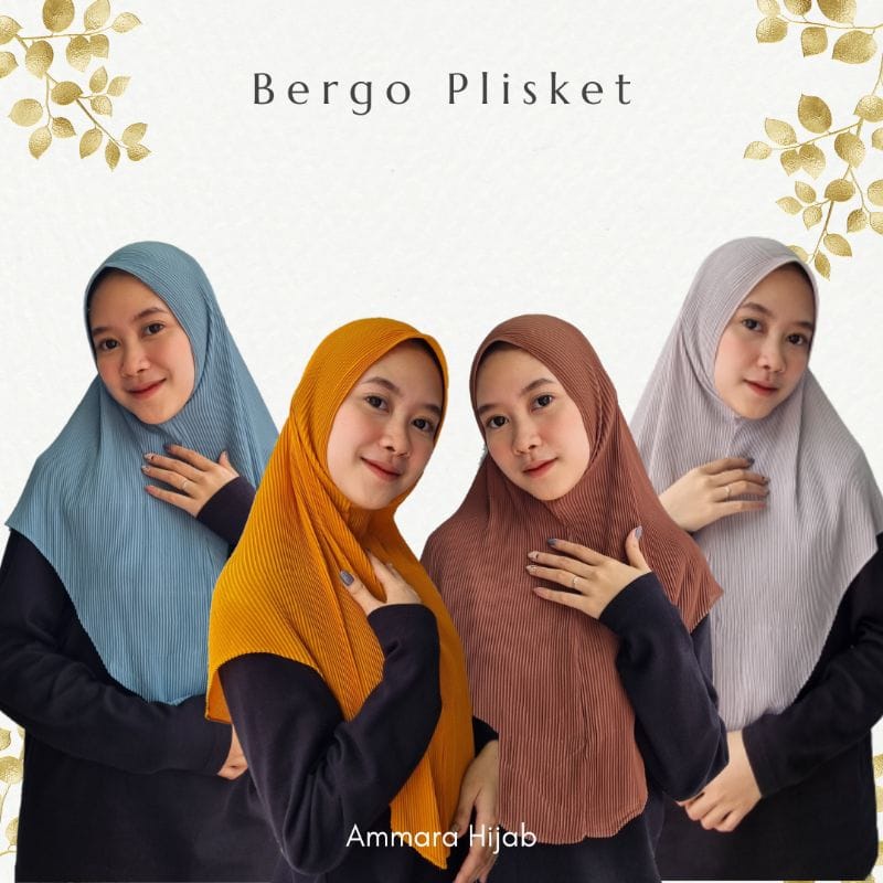 Hijab Instan Gamis Plisket Lidi