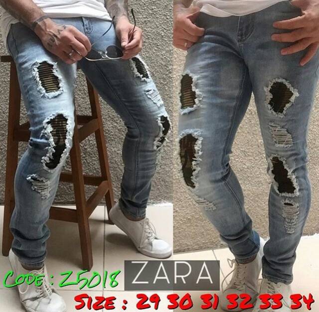 Celana jeans Zaraman ripped import premium only