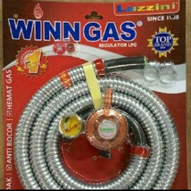 WINN GAS , W 138 , Luzzini , Win Gas , Paket + regulator 1.8 Meter