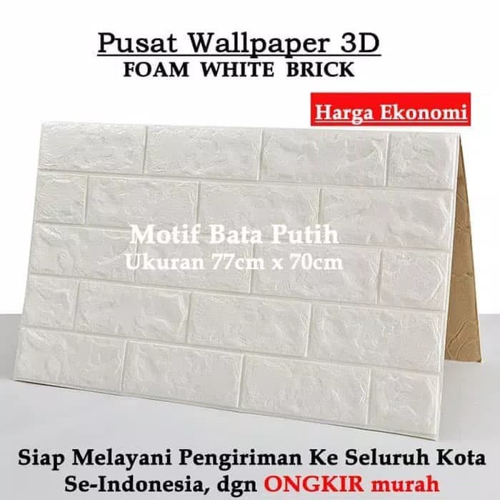 Wallpaper Wall  paper Brickfoam Wall  Sticker  motif  batu  