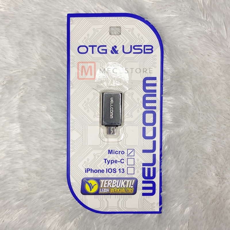 OTG USB MICRO WELLCOMM FOR SAMSUNG , OPPO , REALME , XIAOMI , REDMI , VIVO , INFINIX