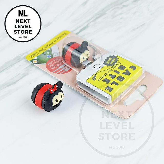 Cable Bite Disney Tsum Tsum Pelindung Kabel Protection - Minnie