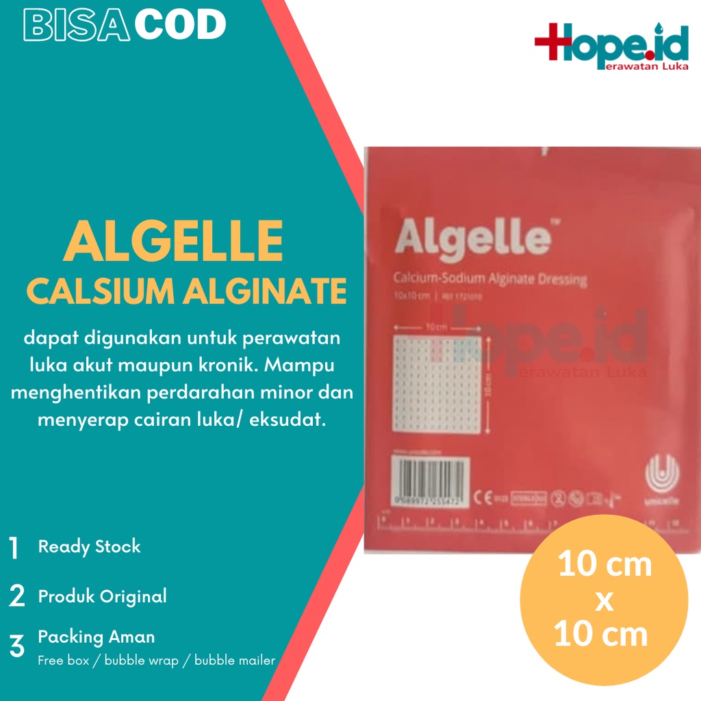 Algelle 10x10 cm | Calsium Alginate Perawatan Luka