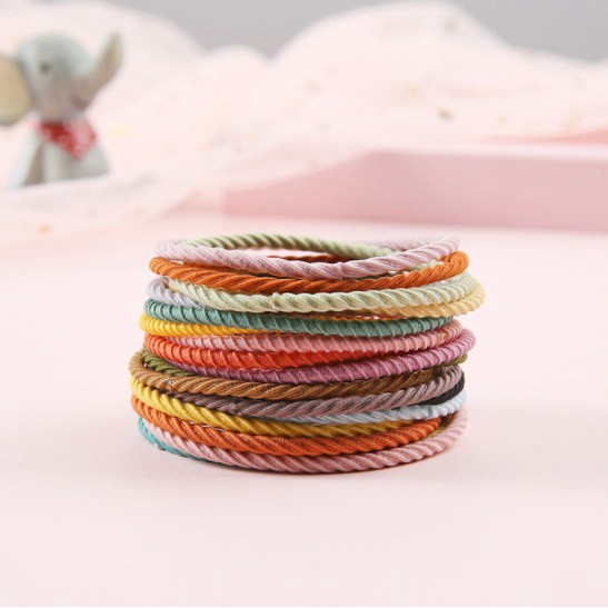 OSM - F871 Ikat Rambut Fashion 5 in 1 / Karet Warna Warni / Karet Rambut / Kuncir Rambut Wanita-7