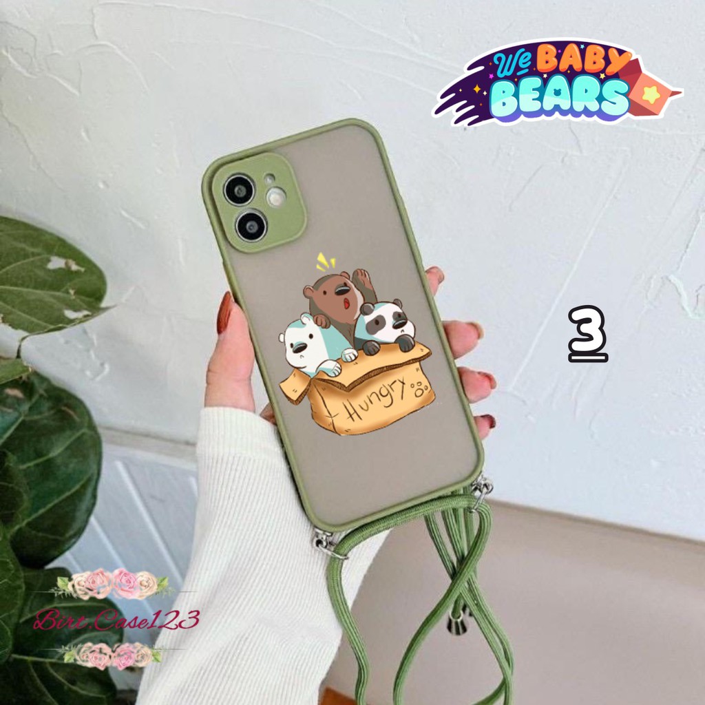 SOFTCASE SLINGCASE DOVE WE BABY BEARS OPPO VIVO SAMSUNG XIAOMI REALME IPHONE ALL TYPE BC5803