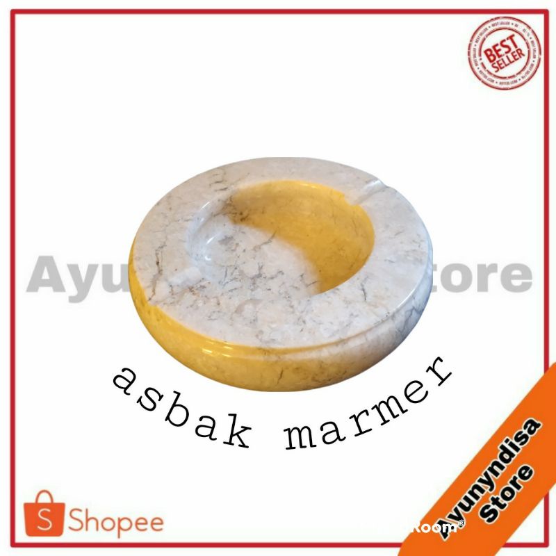 asbak marmer batu alam asli halus