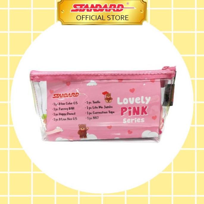 

(COD) STANDARD PAKET PENSIL CASE - SERIES (LOVELY PINK) BERGARANSI Kode 571